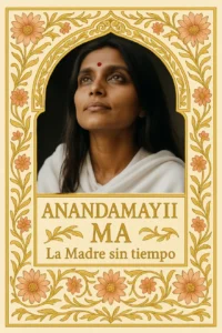 Portada de un pdf gratis de ANANDAMAYI Ma, como la madre sin tiempo.