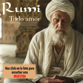 Cd de Los poemas rumi Que aparece en un templo en estado de meditación