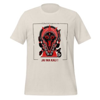 Camiseta de Kali en negro y rojo llena de fuerza y poder artístico