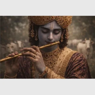 Krishna playing the flute